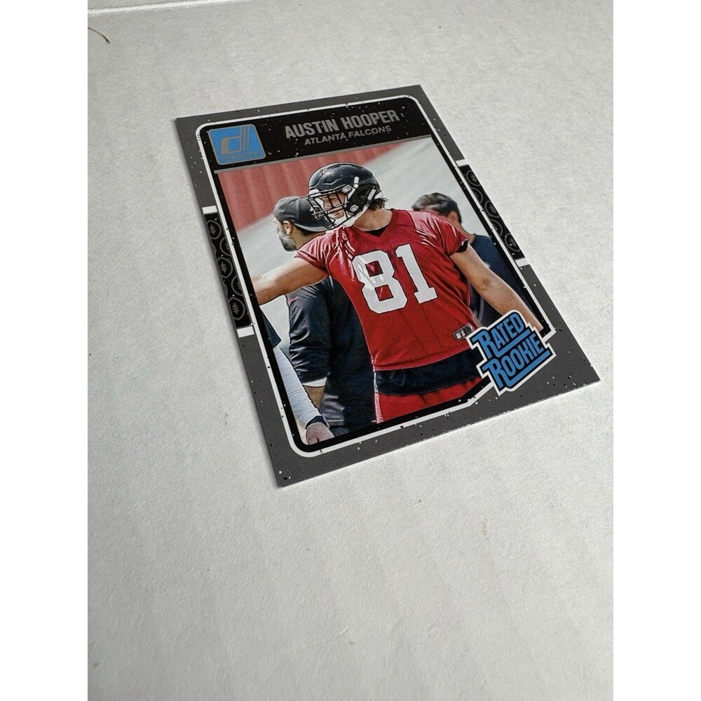 2016 Donruss Rated Rookie Austin Hooper Rookie Card RC Atlanta Falcons #352 - Picture 2 of 6